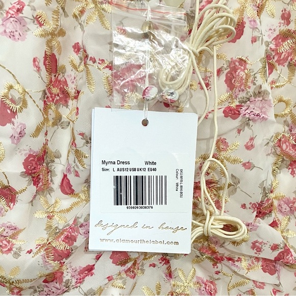 Alamour The Label Myrna Floral Bustier Corset Mini Dress Lace Up New Coquette - Picture 4 of 12